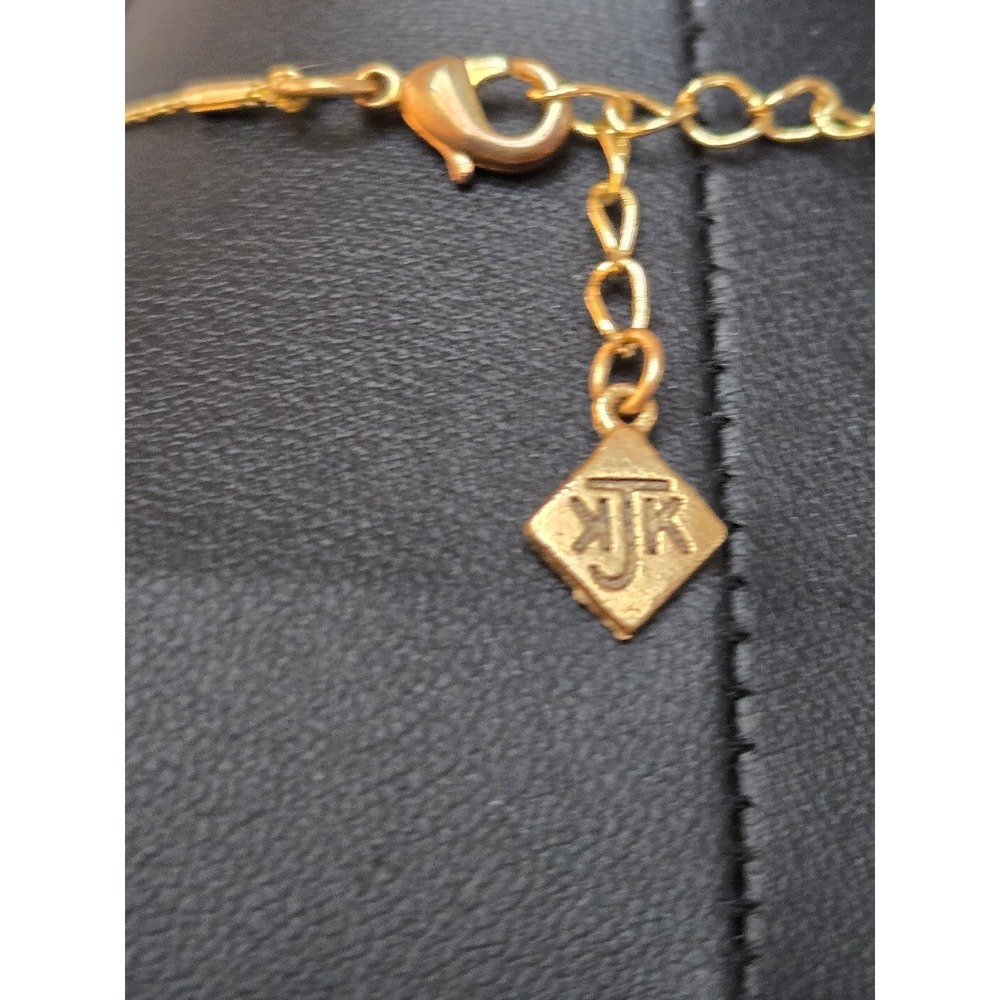Katherine J. Kornblau KJK Purple Faceted Bead Goldtone Necklace Vintage - Picture 4 of 6